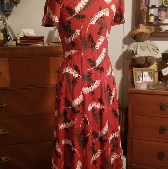 VINTAGE REPRODUCTION ROCKABILLY DRESS - Picture 2 of 5